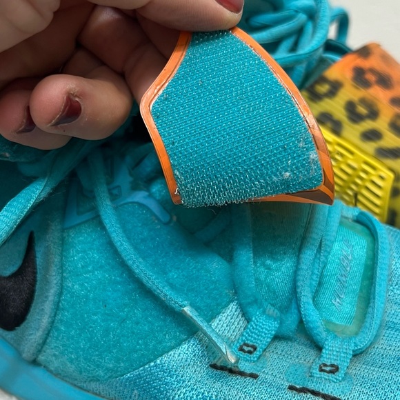 Nike Kyrie 6 EP "Oracle Aqua" sneakers leopard print strap tiger print strap 7Y - Picture 11 of 15